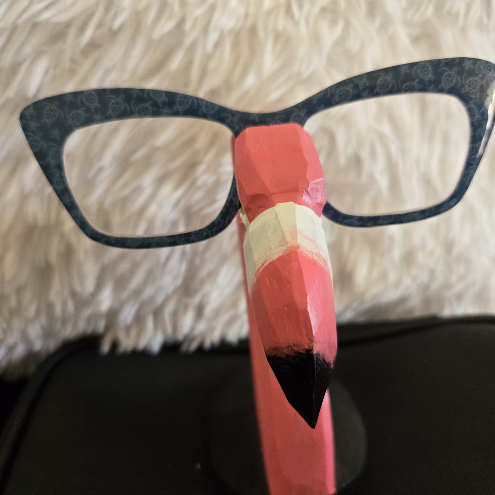 Pink Flamingo Glasses Holder